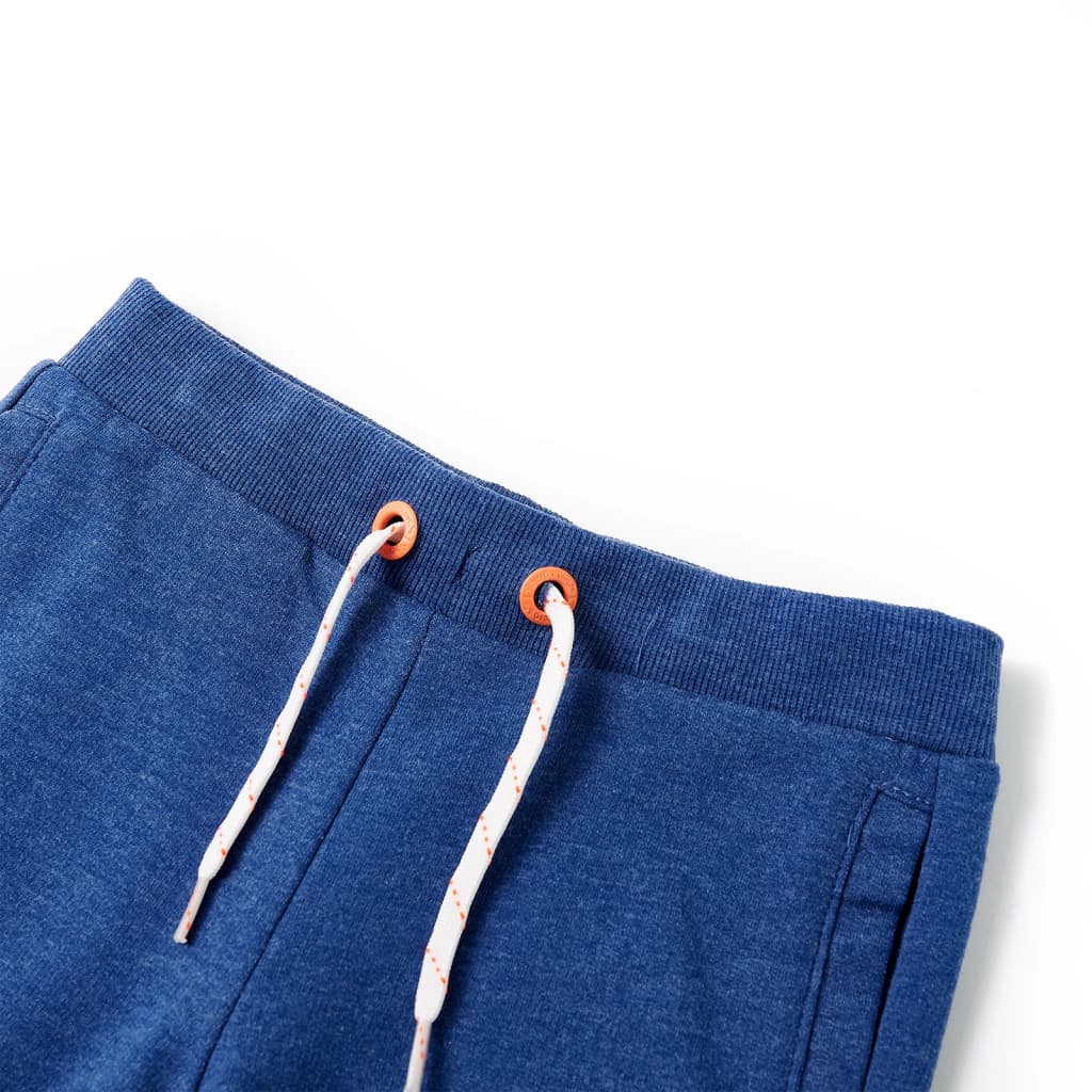 Vidaxl Shorts per bambini con trekkoord 128 blu scuro misto