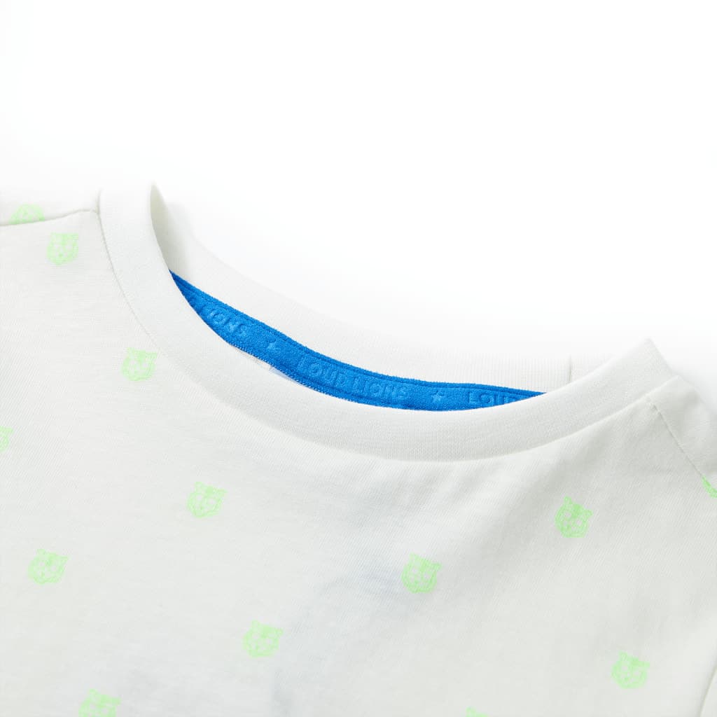 Vidaxl Camisa para niños 116 ECRU