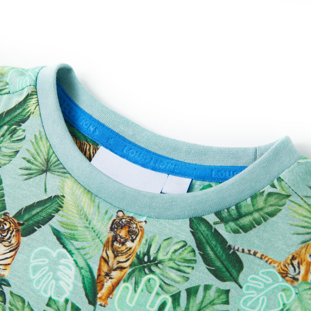 Vidaxl Children's Shirt 92 Greeno chiaro misto