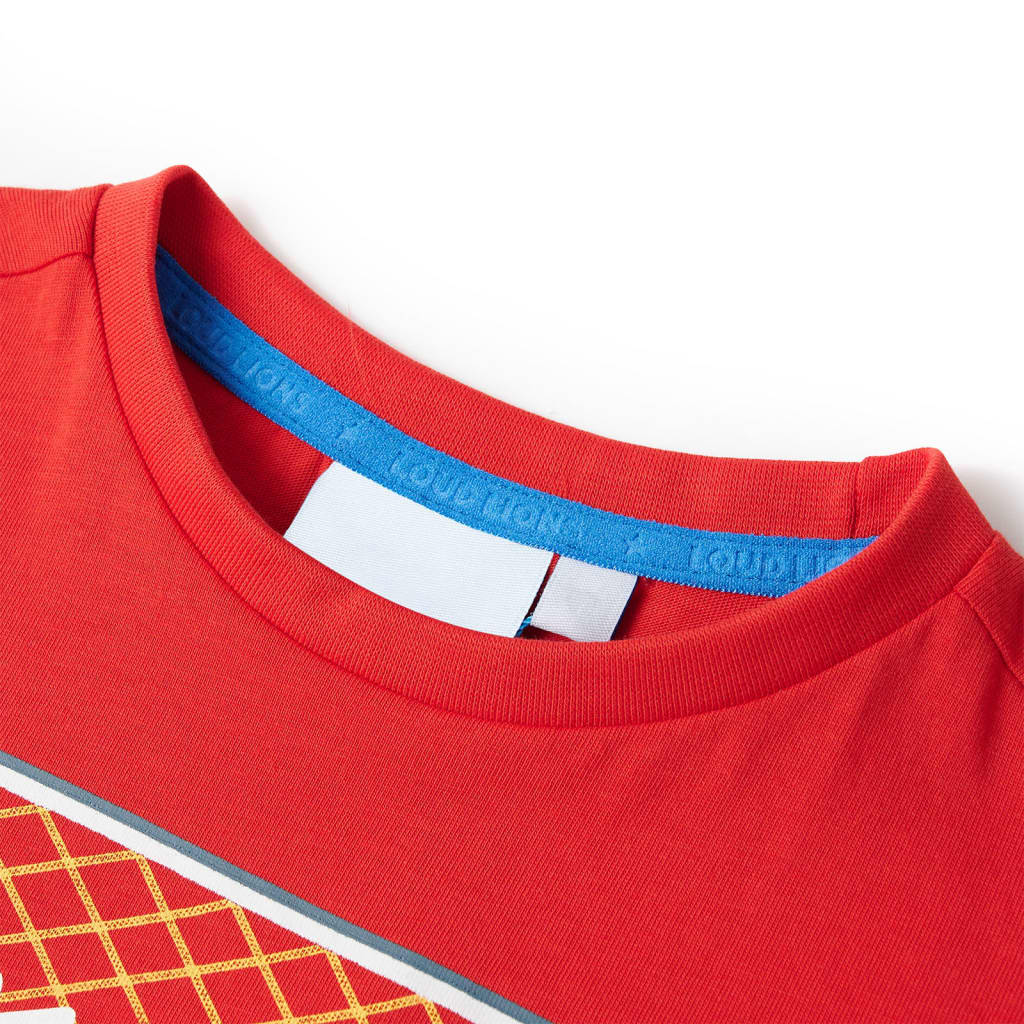 Vidaxl camisa para niños 140 rojo