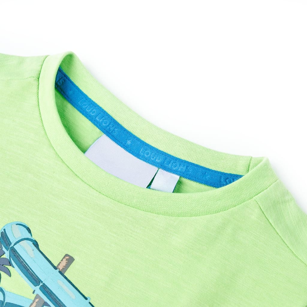 Vidaxl Children's Shirt 104 Neongroen