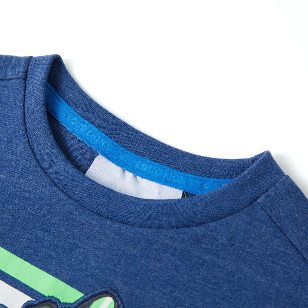Vidaxl Children's Shirt 104 Blu scuro misto