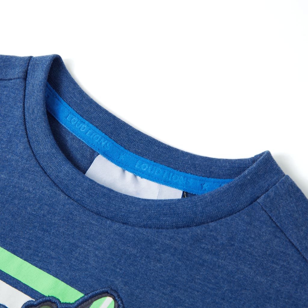 Vidaxl Children's Shirt 128 Blu scuro misto