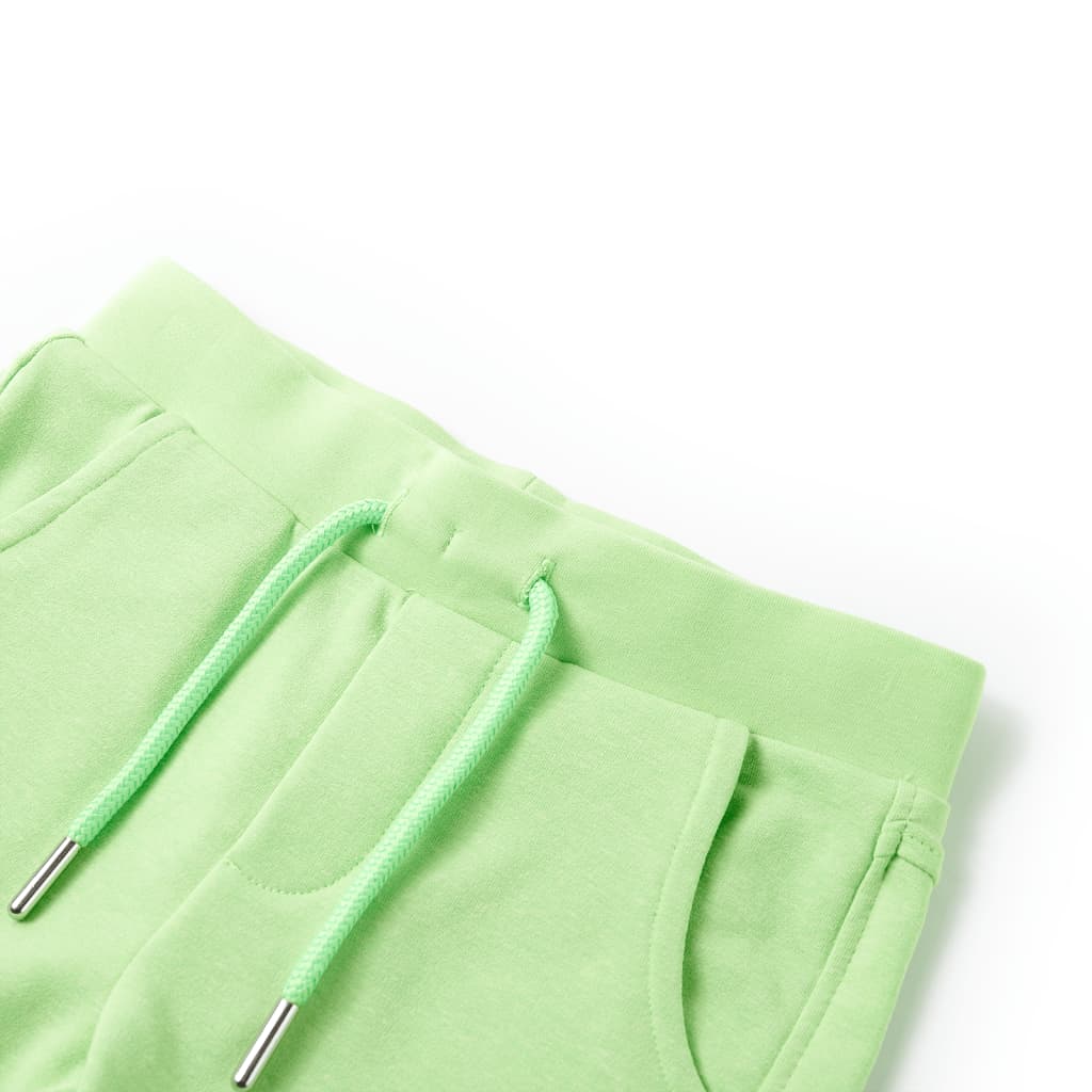 Vidaxl Short Children's Short 128 Green fluorescente