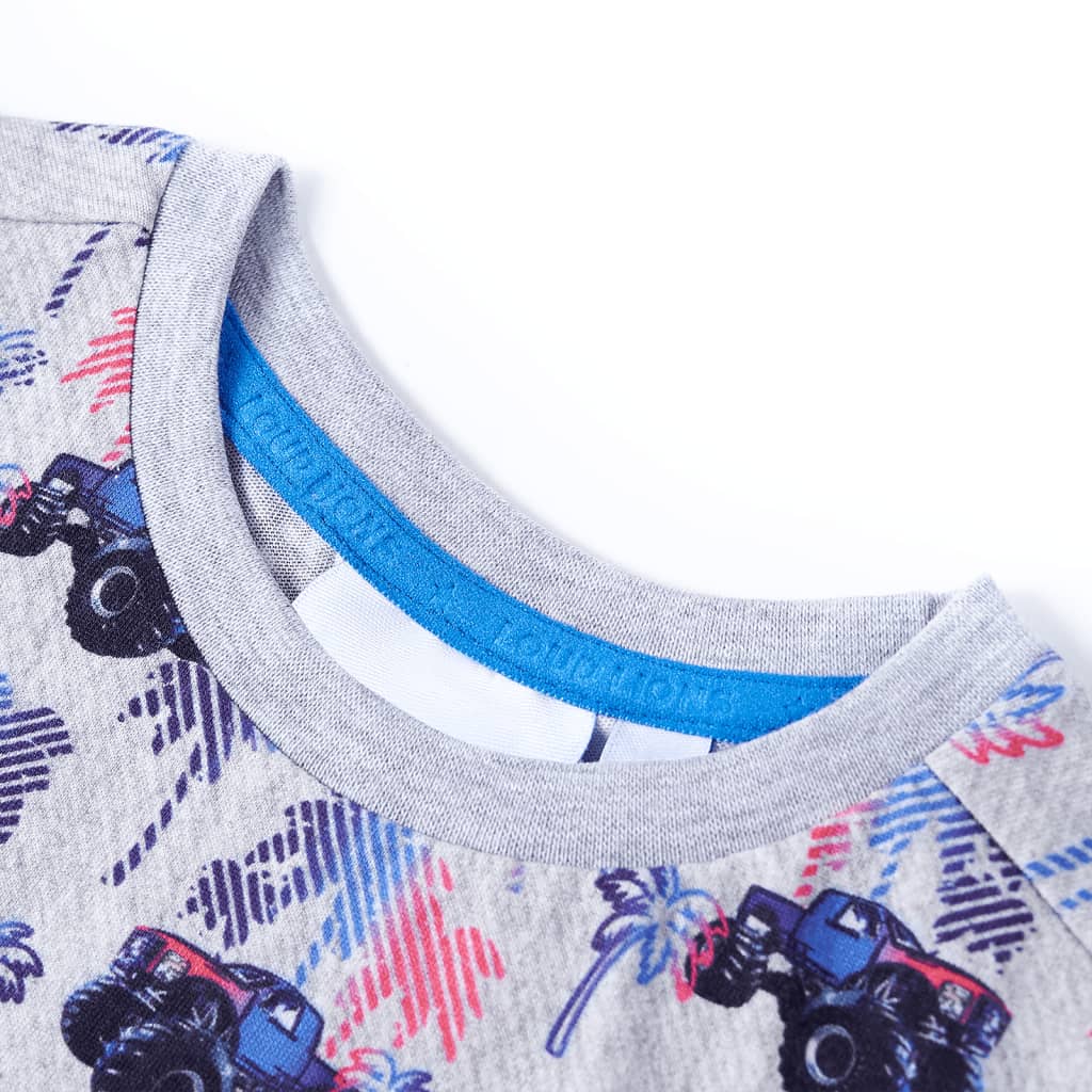 Camisa infantil de Vidaxl 140 Gris mixto
