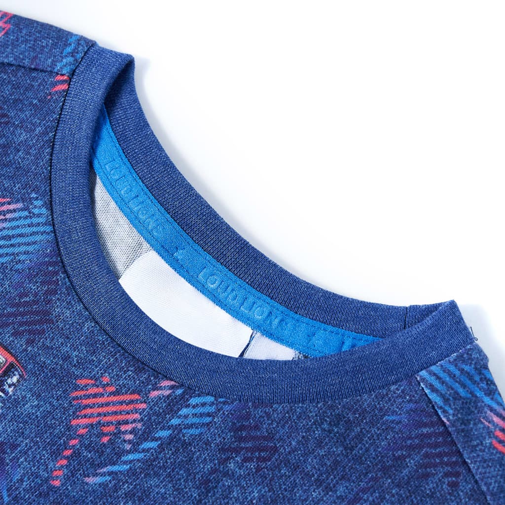 Vidaxl Children's Shirt 104 Blu scuro misto