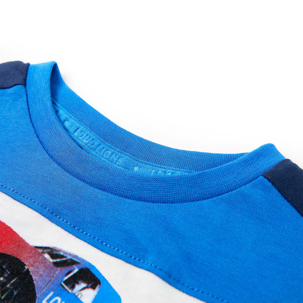 Vidaxl Children's Shirt 116 Blue and Navy Blue