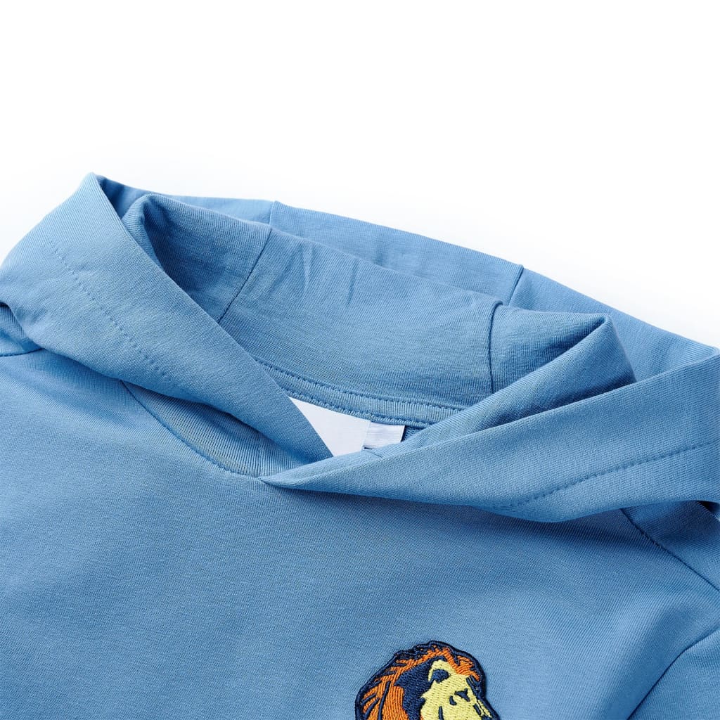 VIDAXL SWEATER CHIEDS PER BASSI con cappuccio 92 blu e giallo morbido