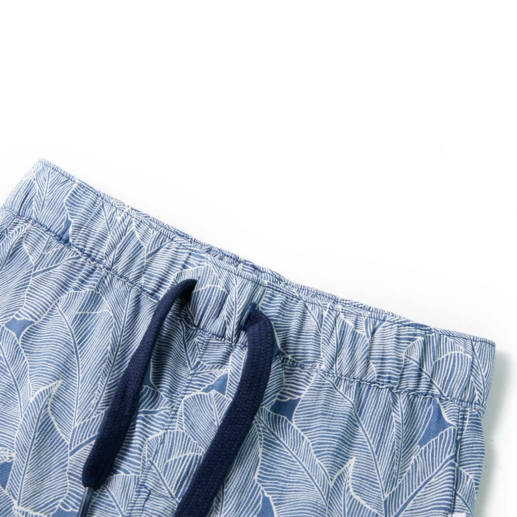 Vidaxl Shorts per bambini con trekoord 116 blu scuro