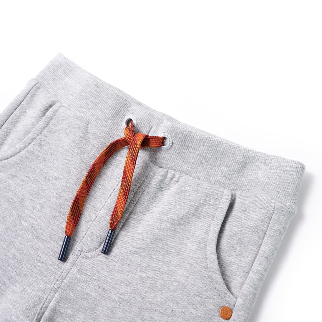Pantaloni da jogging per bambini Vidaxl 104 grigio misto