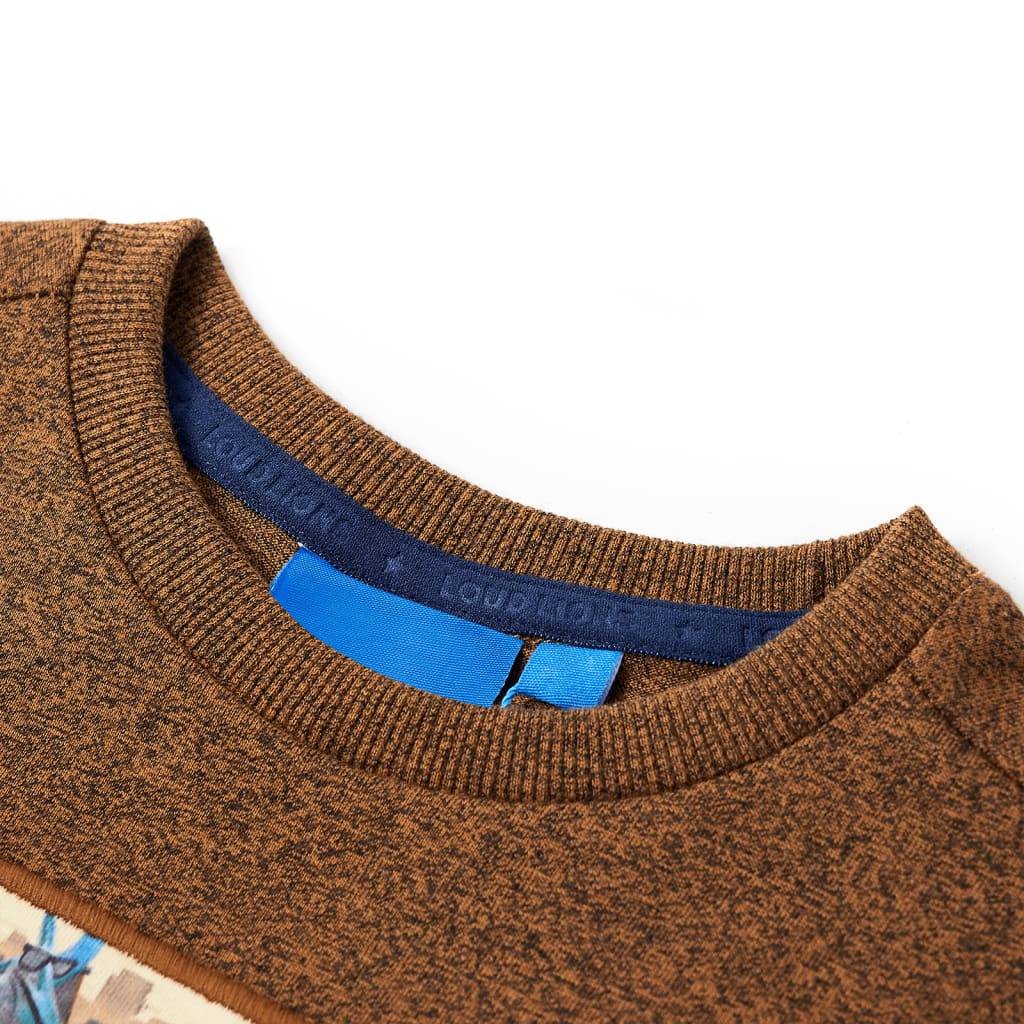 Camicia per bambini Vidaxl con maniche lunghe 104 COIN COGNAC MISTA