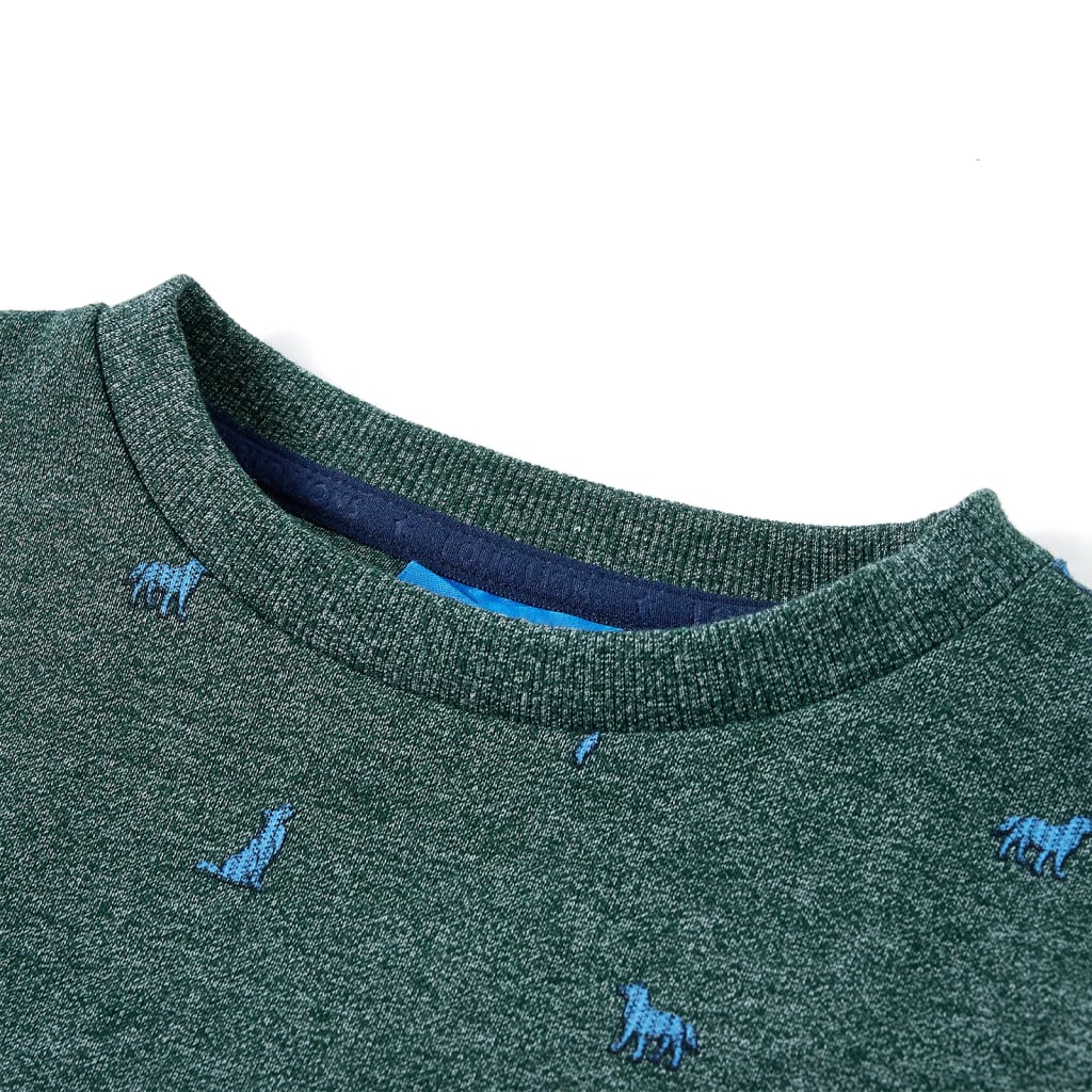 Vidaxl Children's Sweater 128 Greeno scuro misto
