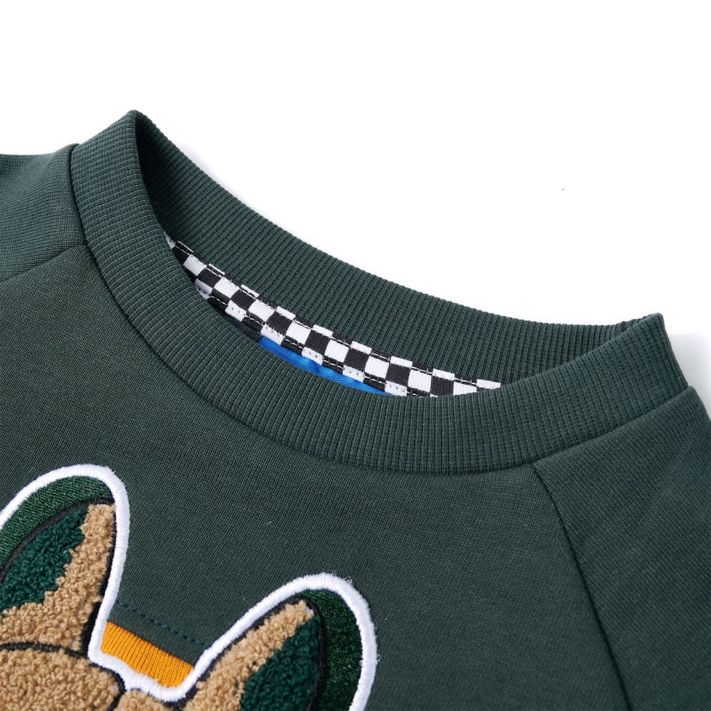 Vidaxl Children's Sweater 104 Greeno scuro