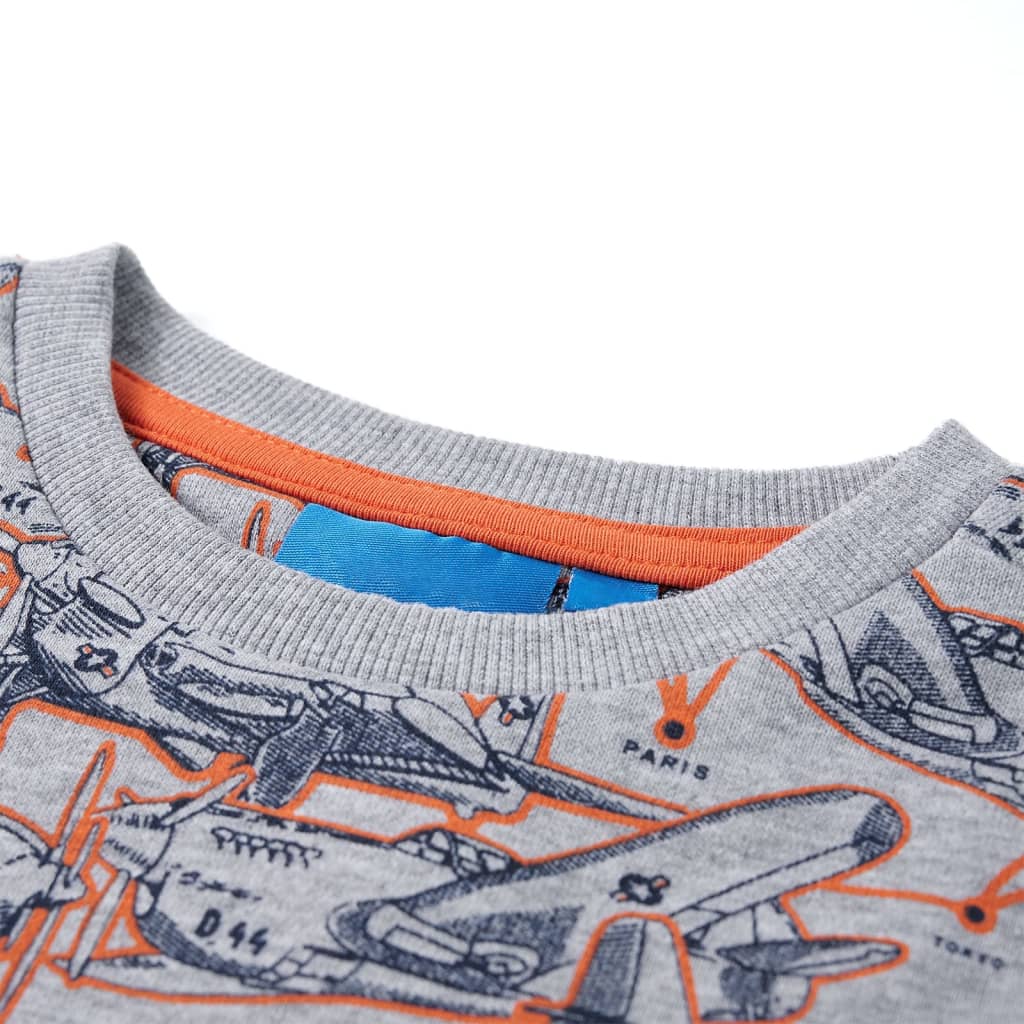 Vidaxl Children's Sweater 116 Gray Mixed