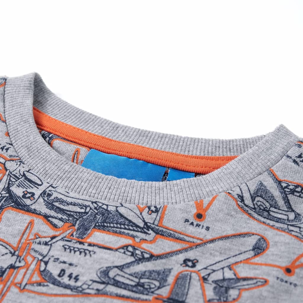 Vidaxl Children's Sweater 128 Miscelato Grigio