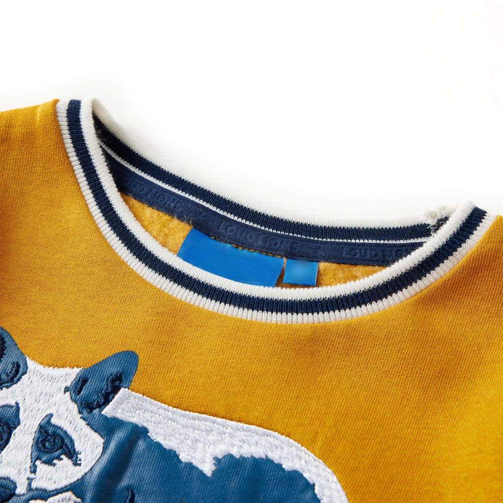 Vidaxl Children's Sweater 140 Ocher -Colored