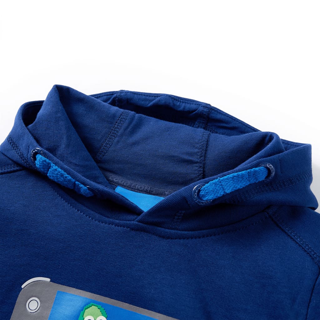 Vidaxl Siga per bambini con cappuccio 104 blu scuro