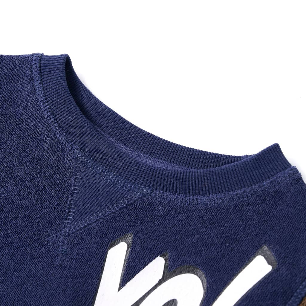 Vidaxl Children's Sweater 128 Donkermarineblauw