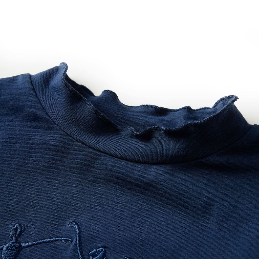 Vidaxl Shirt per bambini maniche lunghe 116 blu navy