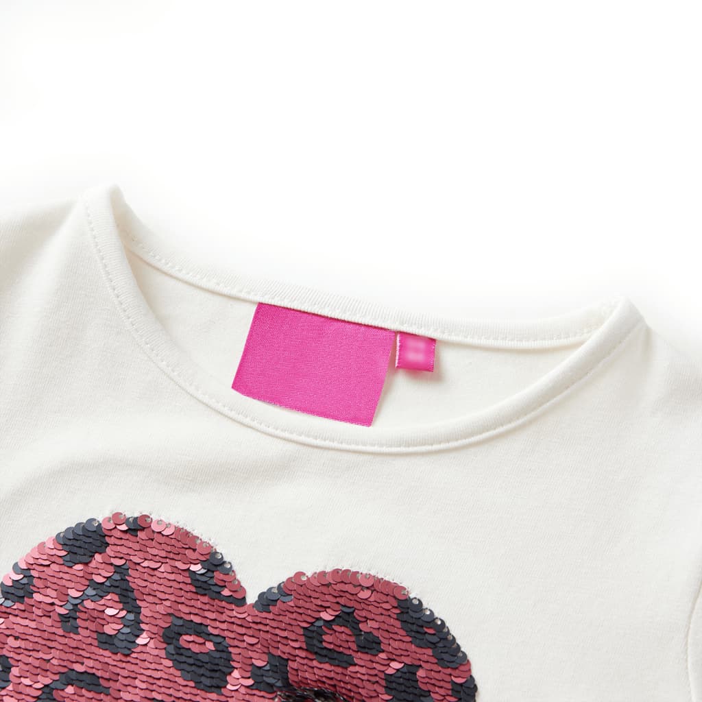 Camicia per bambini Vidaxl con maniche lunghe 104 ECRU