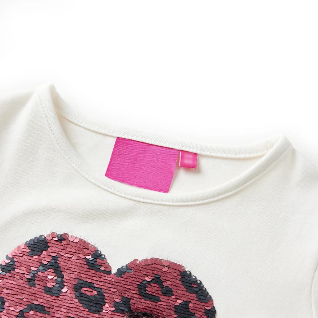 Camicia per bambini Vidaxl con maniche lunghe 116 ECRU