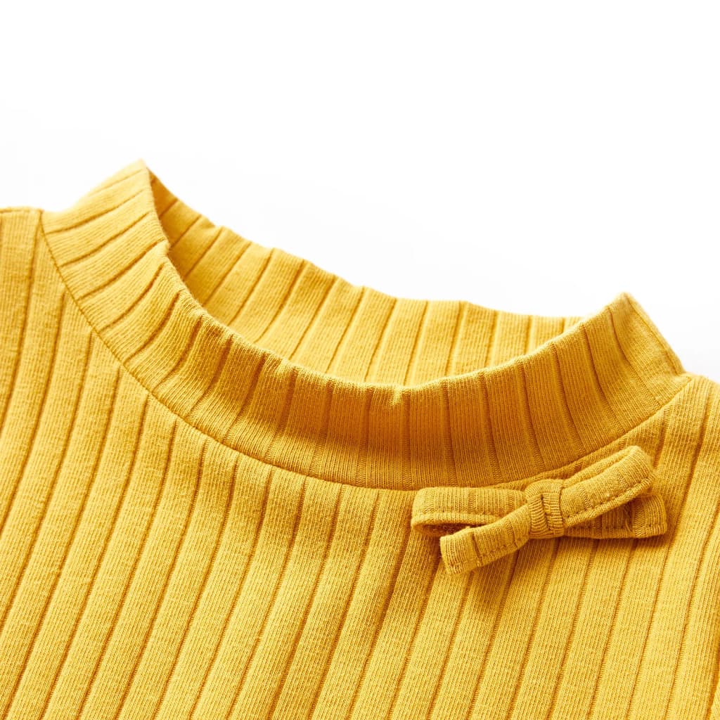 Vidaxl Shirt per bambini a costine 140 Occher scuro Colore