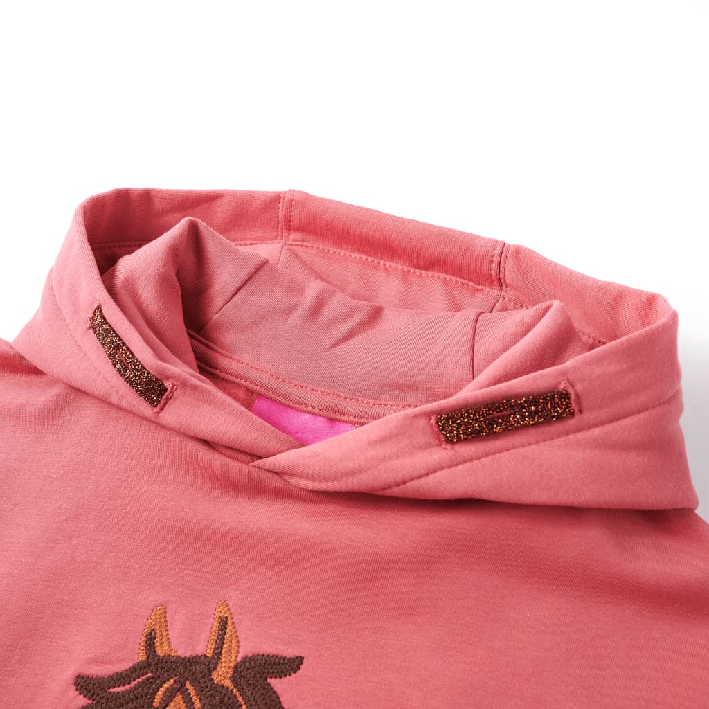 Vidaxl Siga per bambini con cappuccio 104 Old Pink