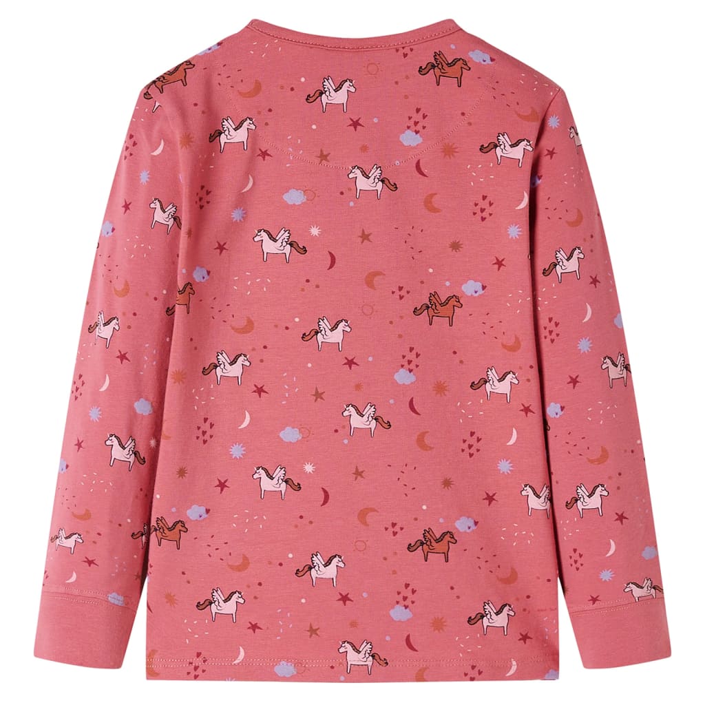 Vidaxl Pigico per bambini con maniche lunghe 140 Old Pink