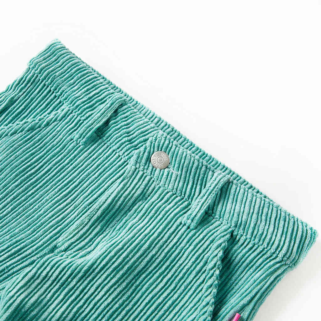 Vidaxl kinderbroek 104 ribfluweel mintgroen