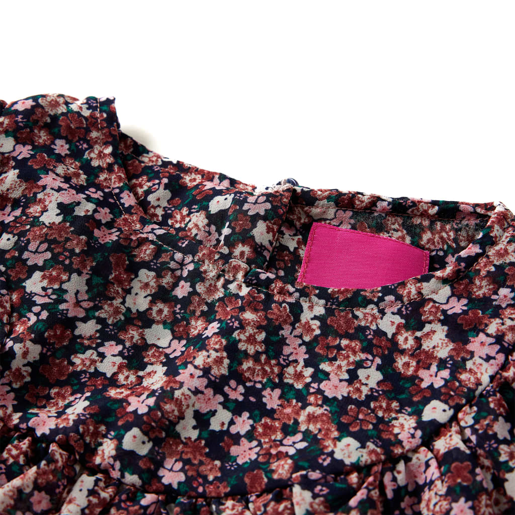 Camicia per bambini Vidaxl con maniche lunghe 104 rosa scuro
