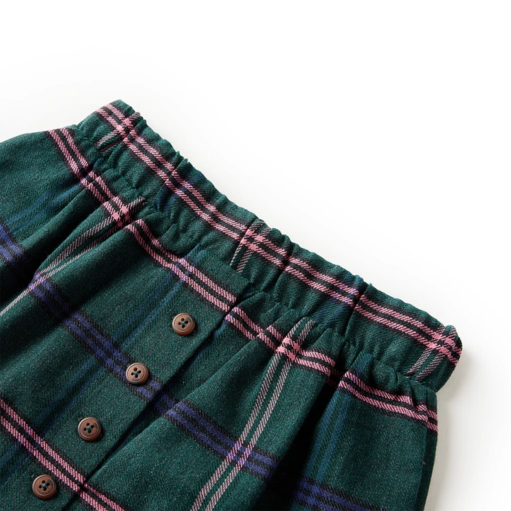 Vidaxl Skirt per bambini 104 Verde scuro
