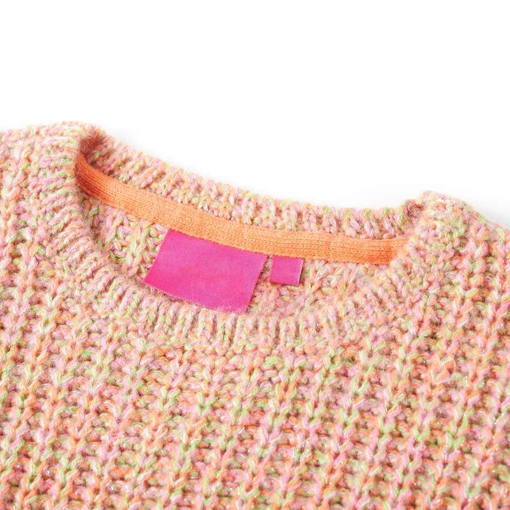 Vidaxl Swater per bambini a maglia 92 rosa morbido