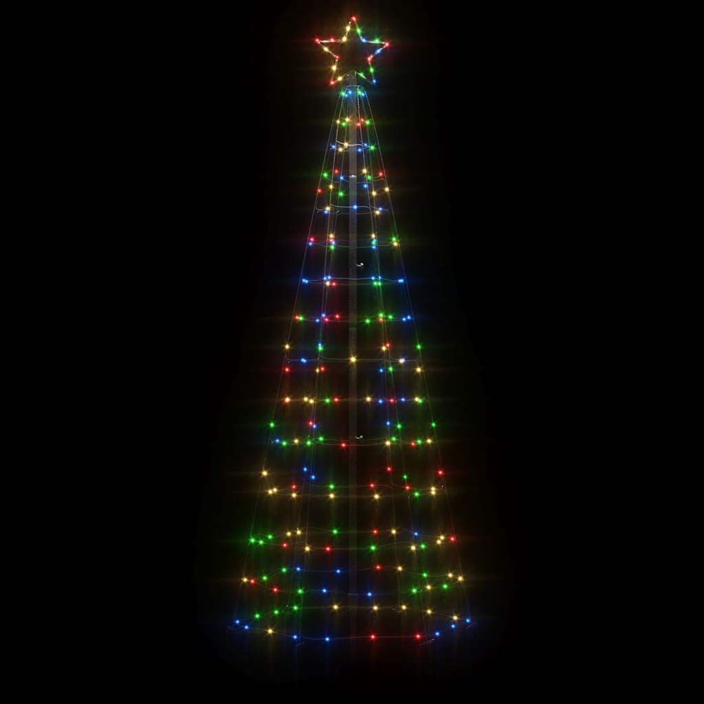 Árbol de Navidad LED Vidaxl con picos 220 LED coloridos 180 cm