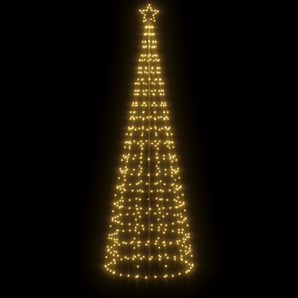 Árbol de Navidad LED Vidaxl con picos 570 LED WHITE CALIENTE 300 cm