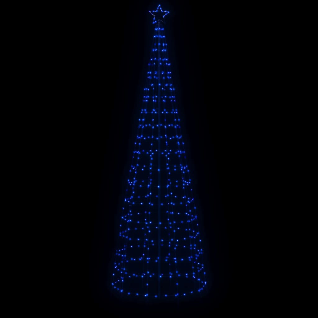 Cono leggero Vidaxl con perni di terra 570 LED blu 300 cm