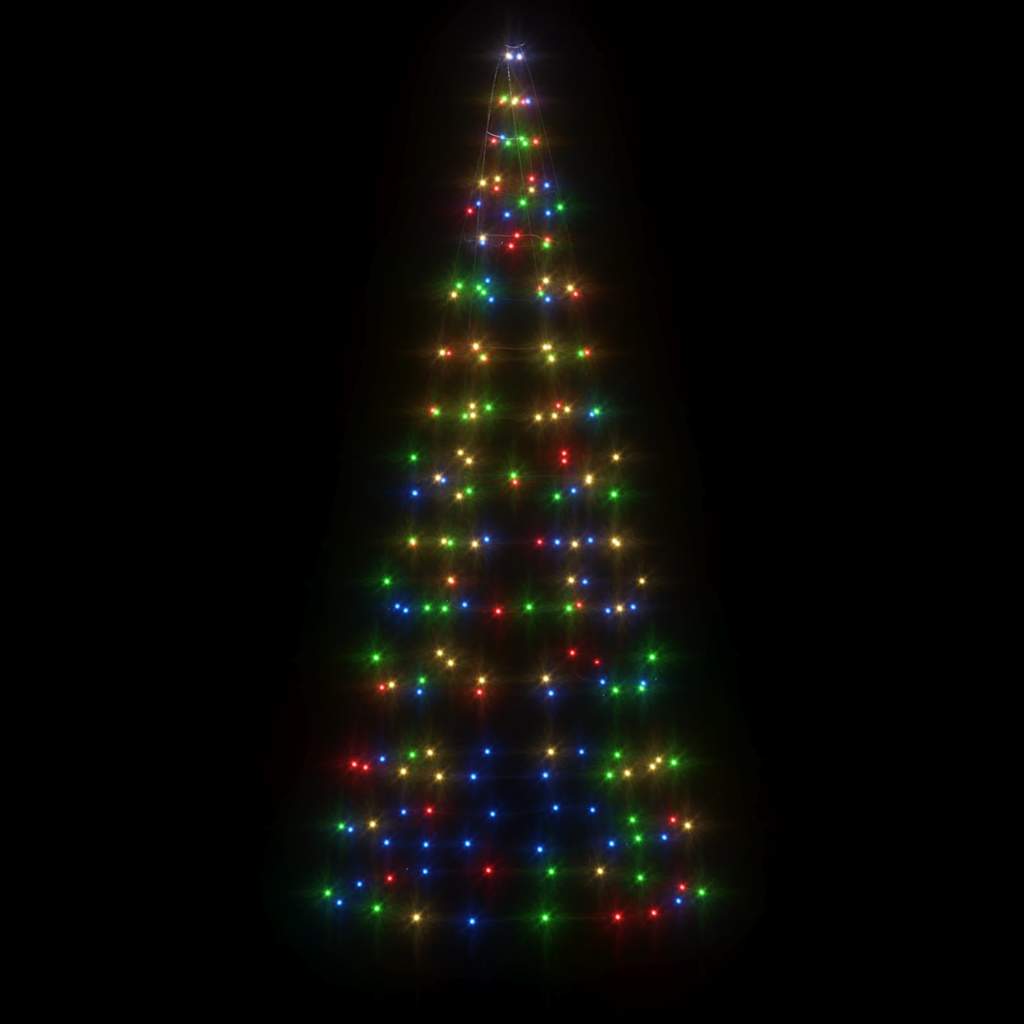 Vidaxl Led Christmas Tree on Blagpole 200 LED Colorido 180 cm