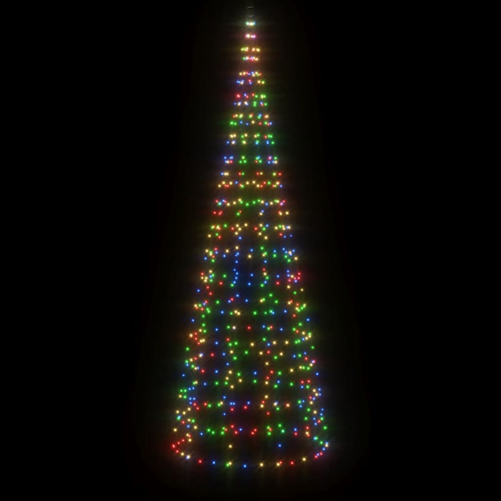 Cono leggero Vidaxl con perni di terra 550 LED multicolore 300 cm