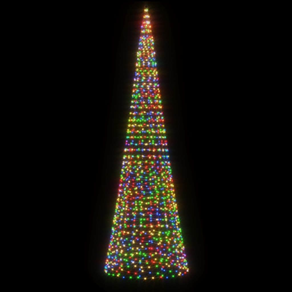 Vidaxl Light Cone su flagpole 1534 LED multicolore 500 cm