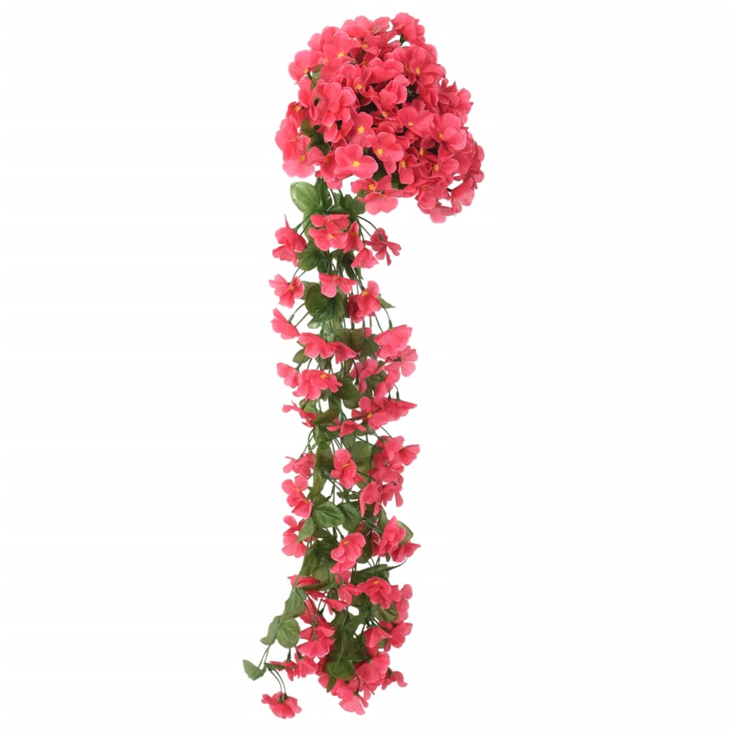 Vidaxl Guierras navideñas con flores 3 st 85 cm rosado