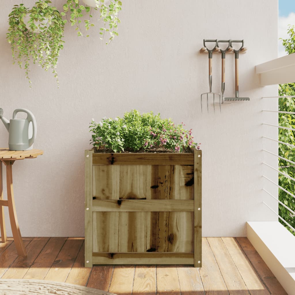 Casella di pianificazione Vidaxl 60x60x60 cm Pine impregnato