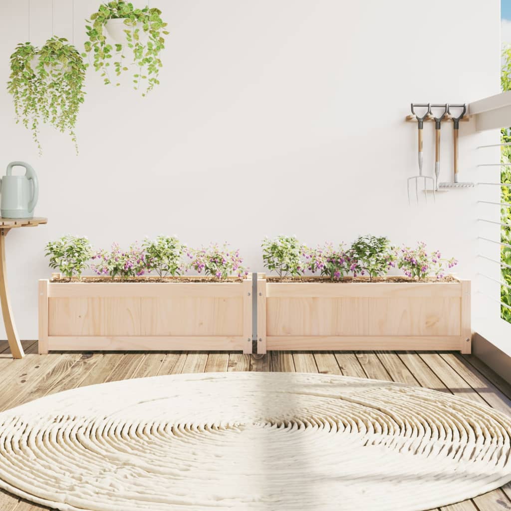 Vidaxl Plantadores 2 PC CM Solid Pine