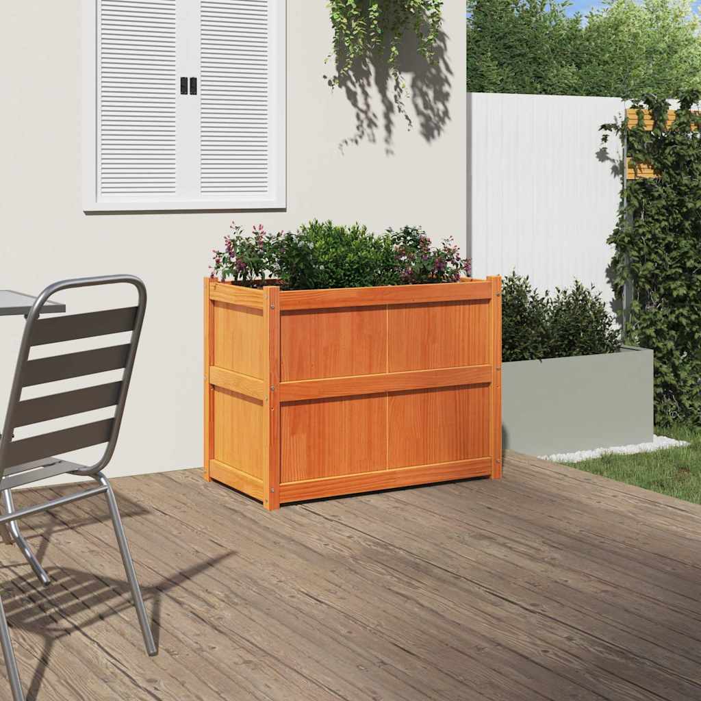 Casella di pianificazione Vidaxl 90x50x70 cm Pinna solida marrone