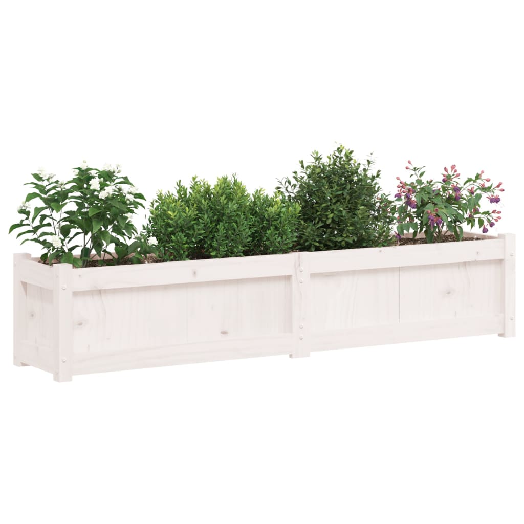 Vidaxl Fioterrs 2 PC CM Solid Pine White