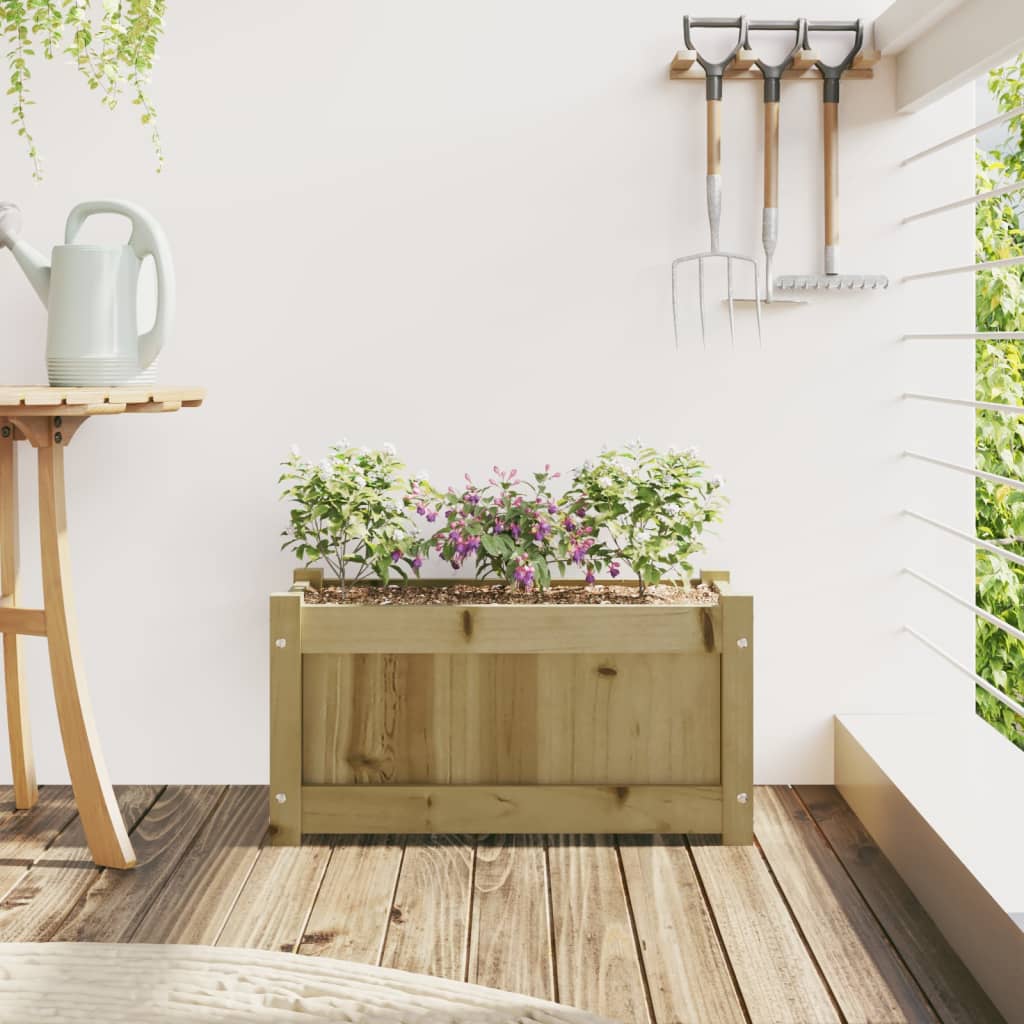 Casella di pianificazione Vidaxl 60x31x31 cm Pine impregnato
