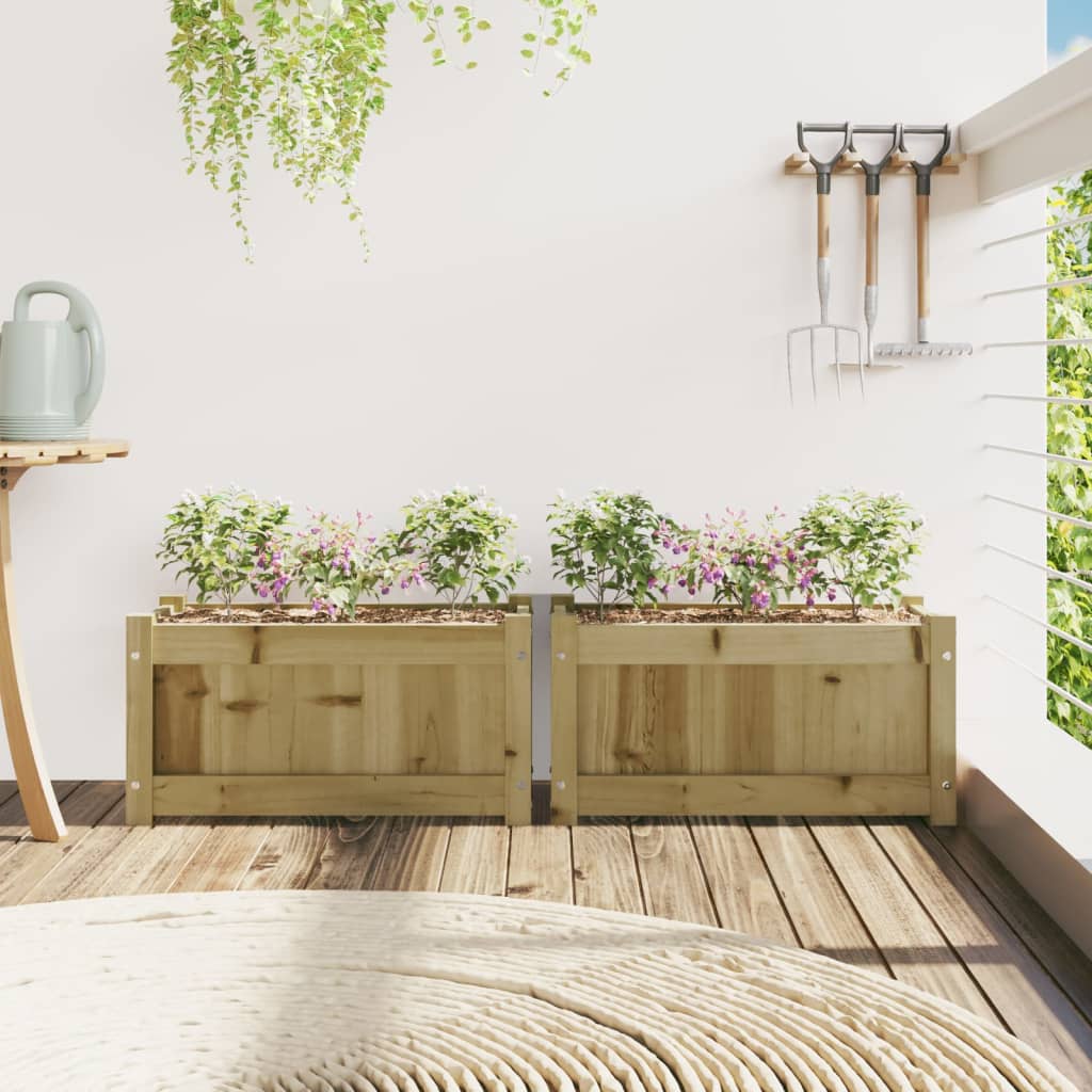 Vidaxl Fioters 2 PC CM Impregnato Wood