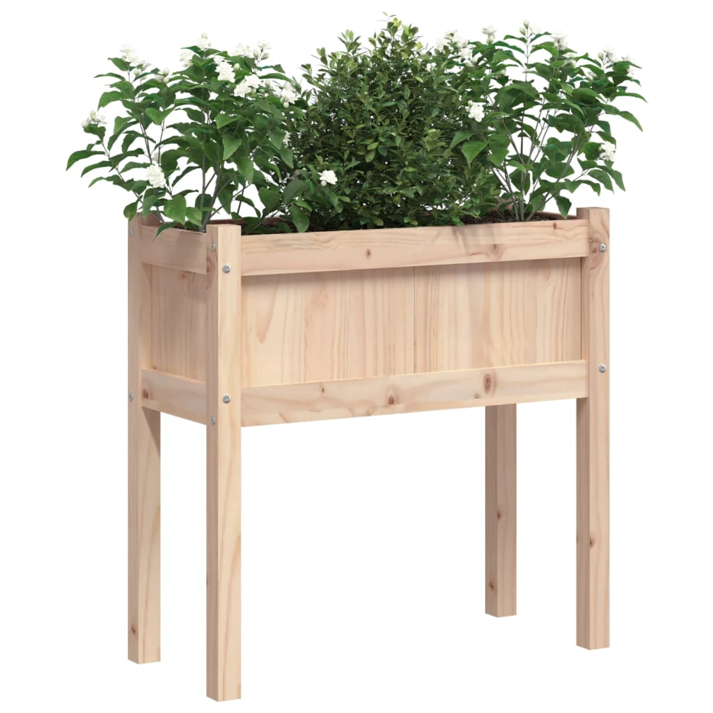 Fioriere Vidaxl con gambe 2 pezzi Pine solido