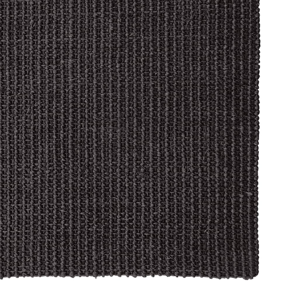 Vidaxl sisalmat per graffi post 66x350 cm nero