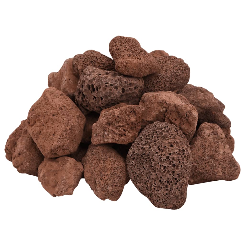 VidaXL piedras de lava 10 kg 5-8 cm rojo
