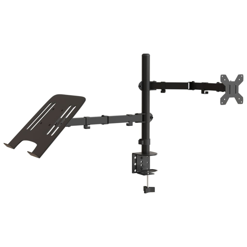 Staffa Vidaxl Monitor Vesa 75 100 mm Acciaio nero