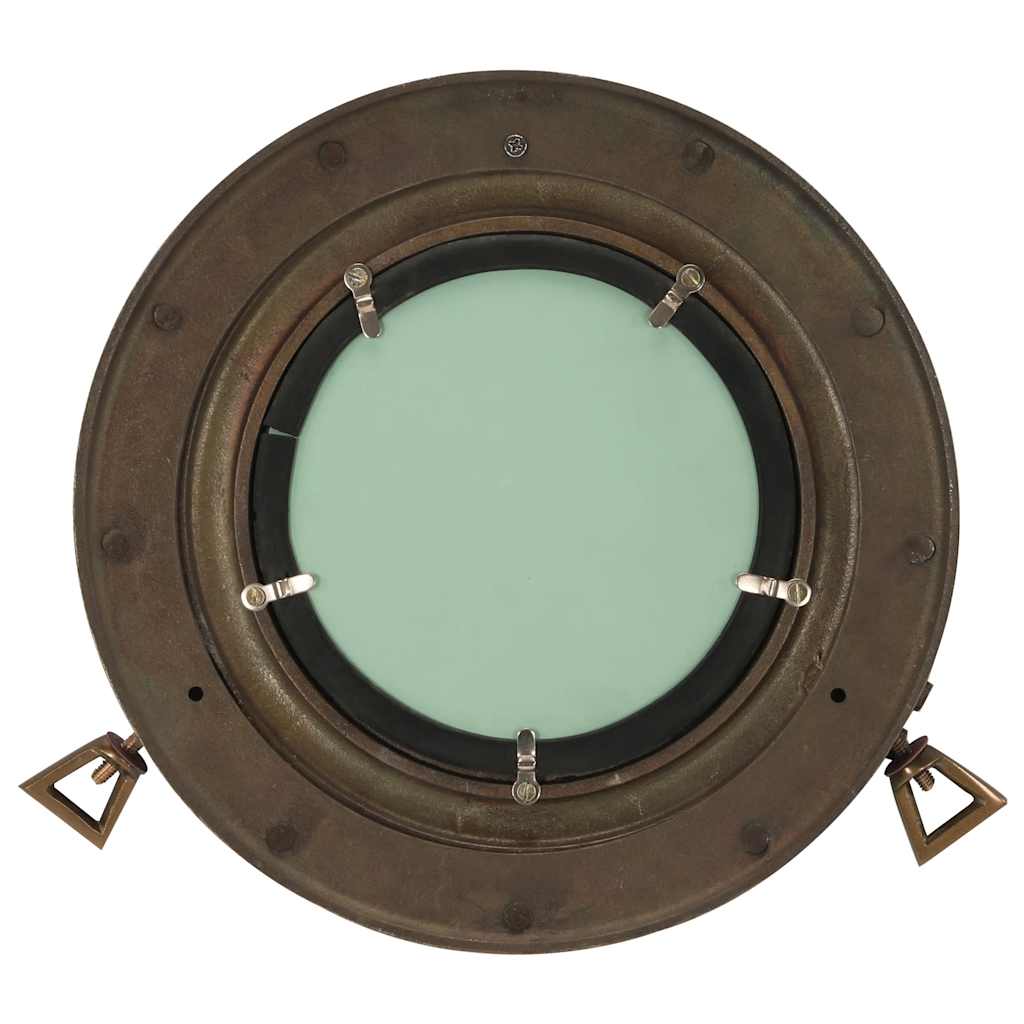 Vidaxx specchio da parete oblò ø30 cm alluminio e vetro